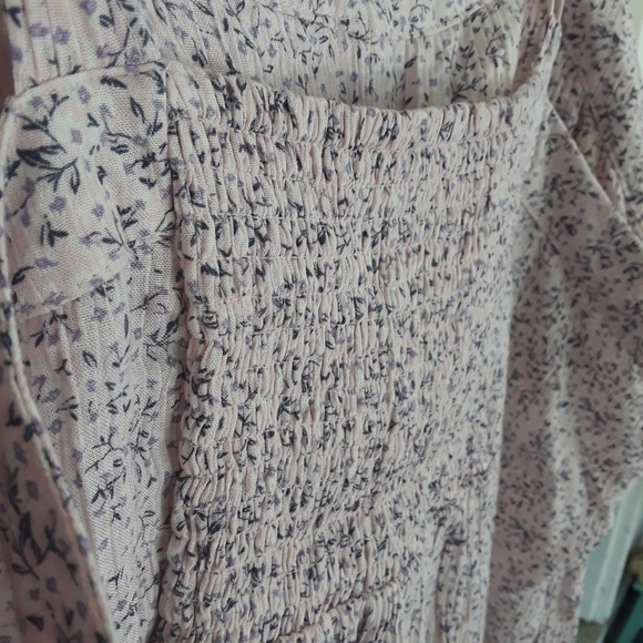 Floral Print Babydoll Adjustable Strap Dress in 2X - Picture 6 of 13